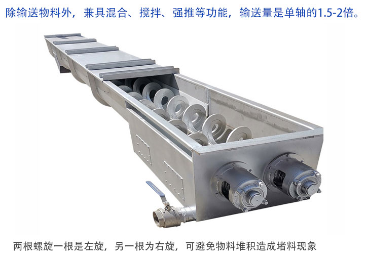 雙軸螺旋輸送機優(yōu)點